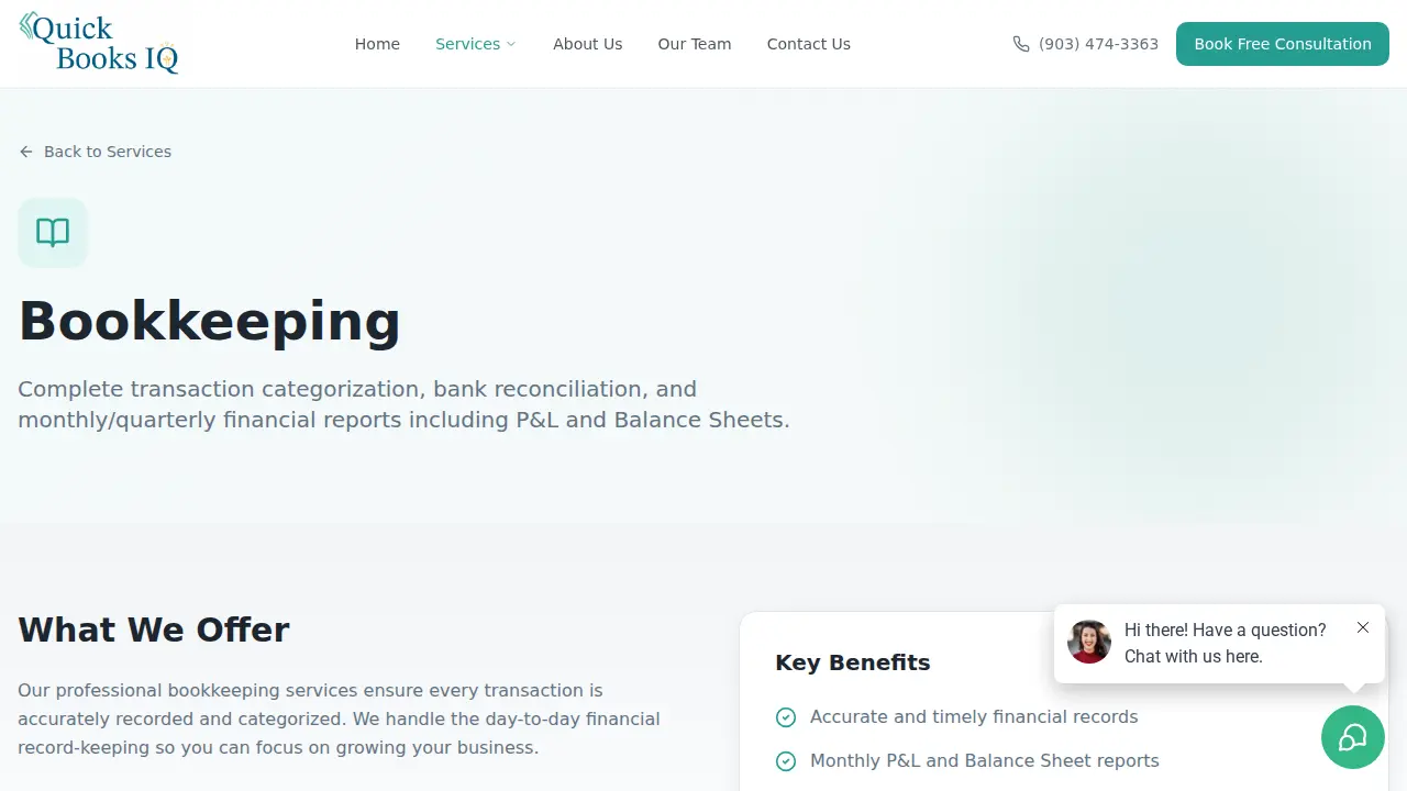 QuickBooks IQ page