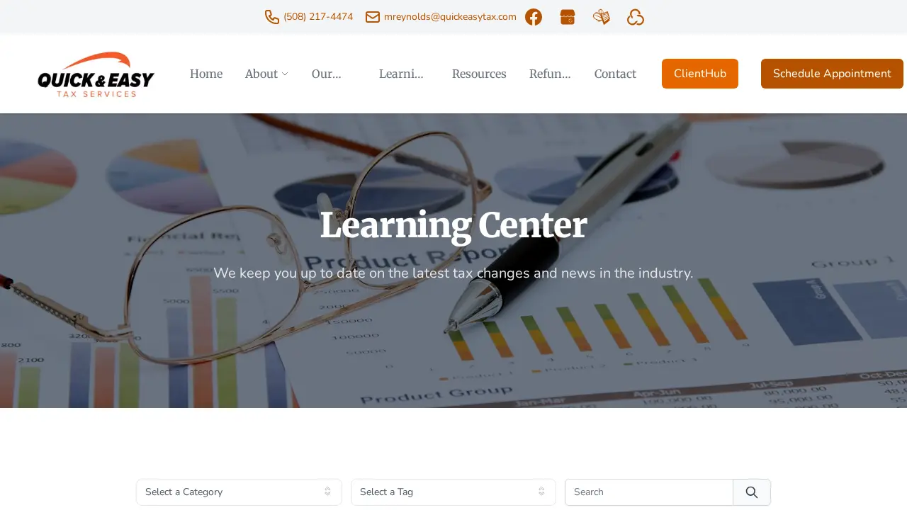 Quick & Easy Tax Service page