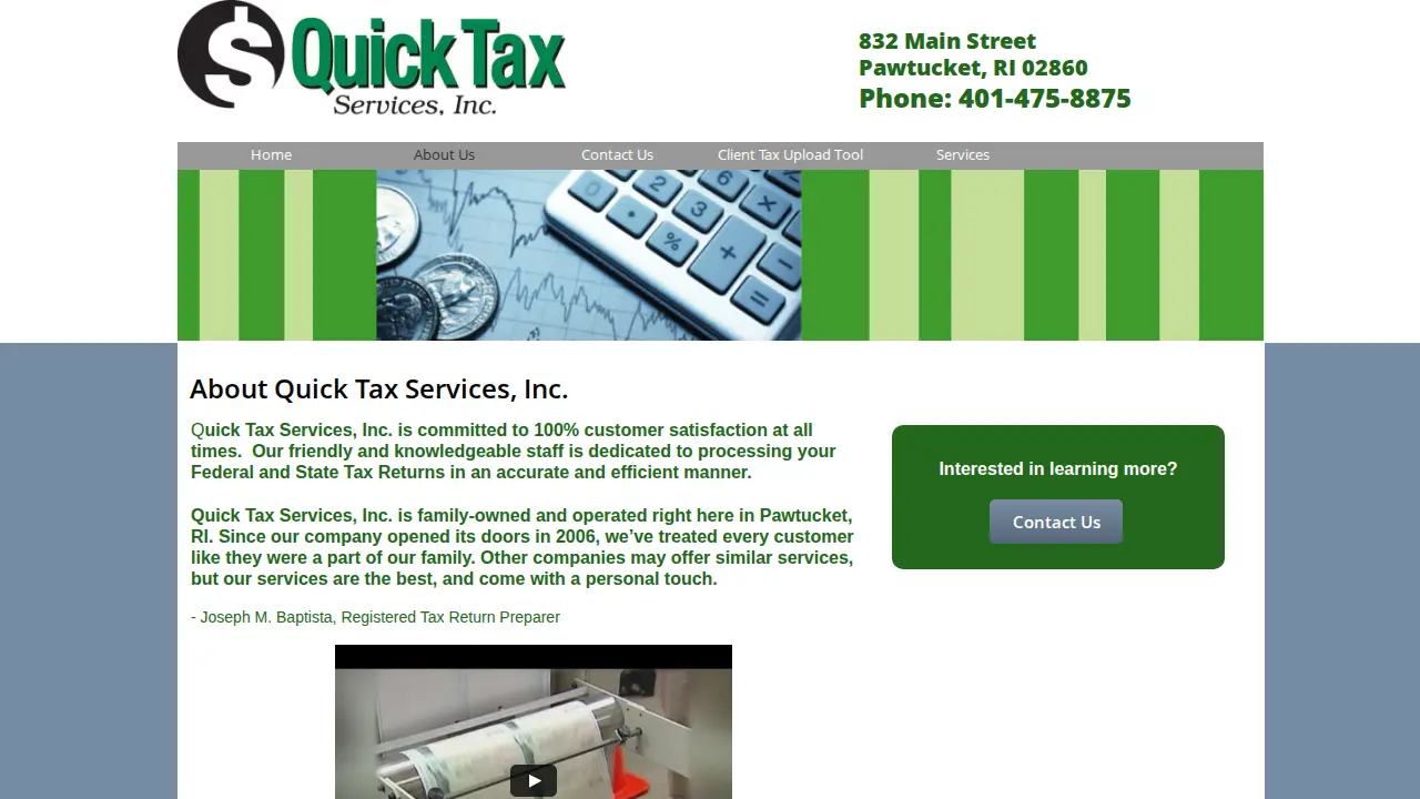 Quick Tax Services, Inc. page