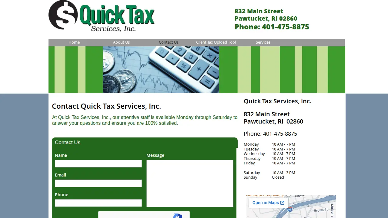 Quick Tax Services, Inc. page