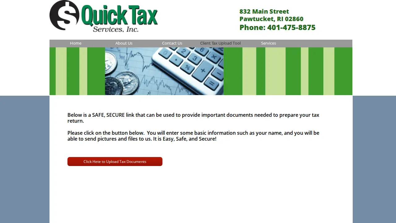 Quick Tax Services, Inc. page