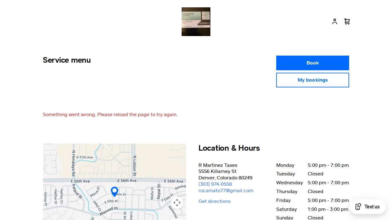 R Martinez Taxes page