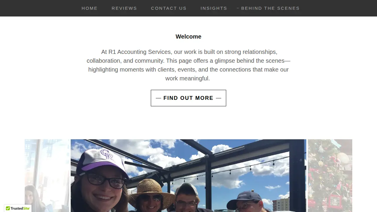R1 Accounting Services page
