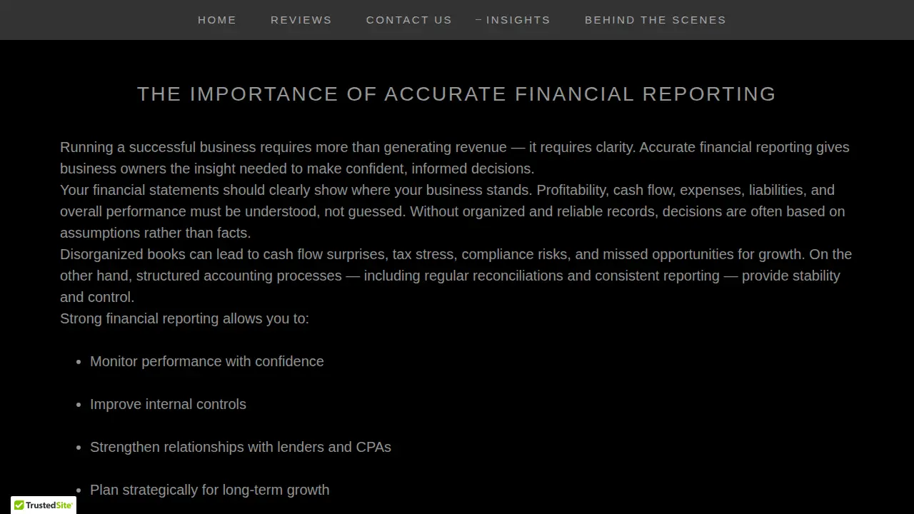 R1 Accounting Services page