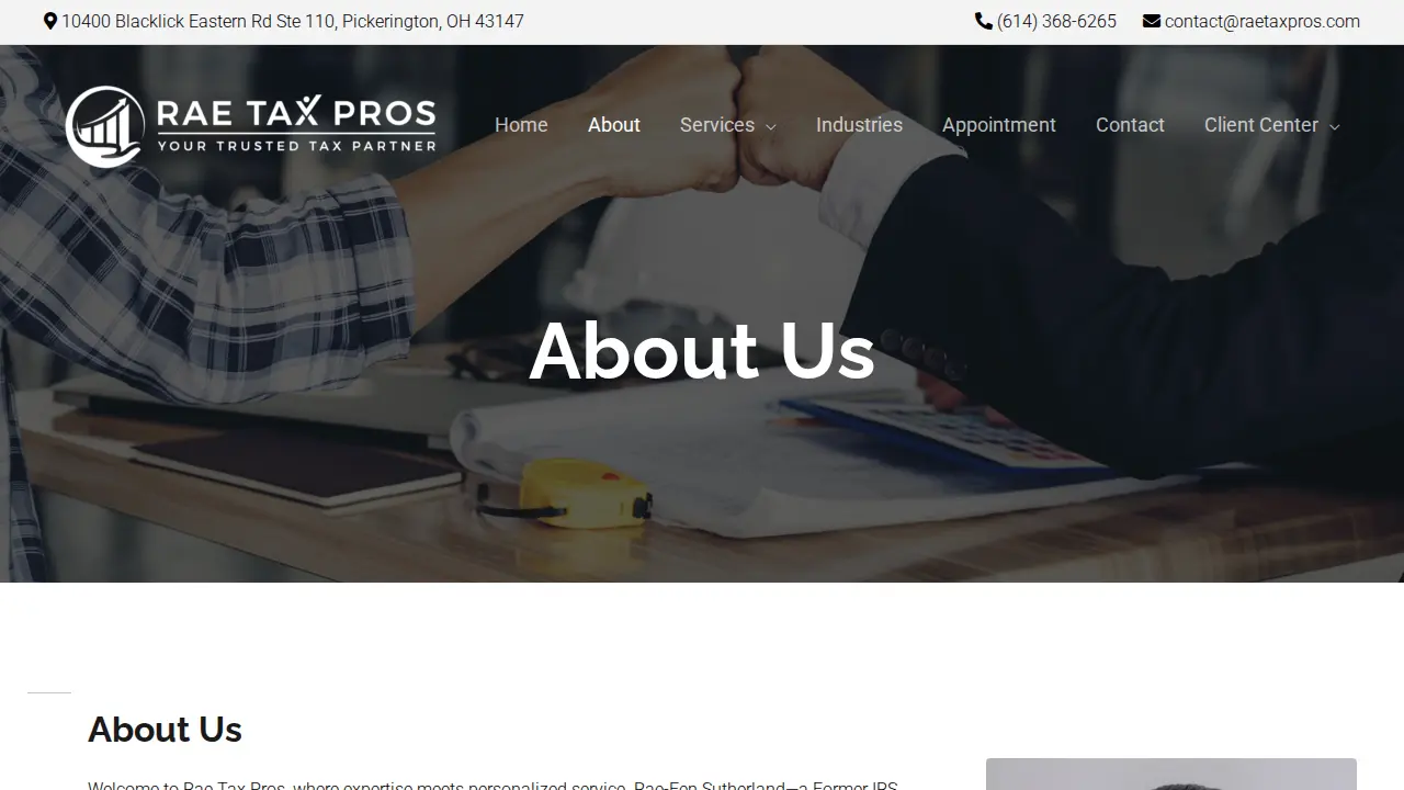 Rae Tax Pros page