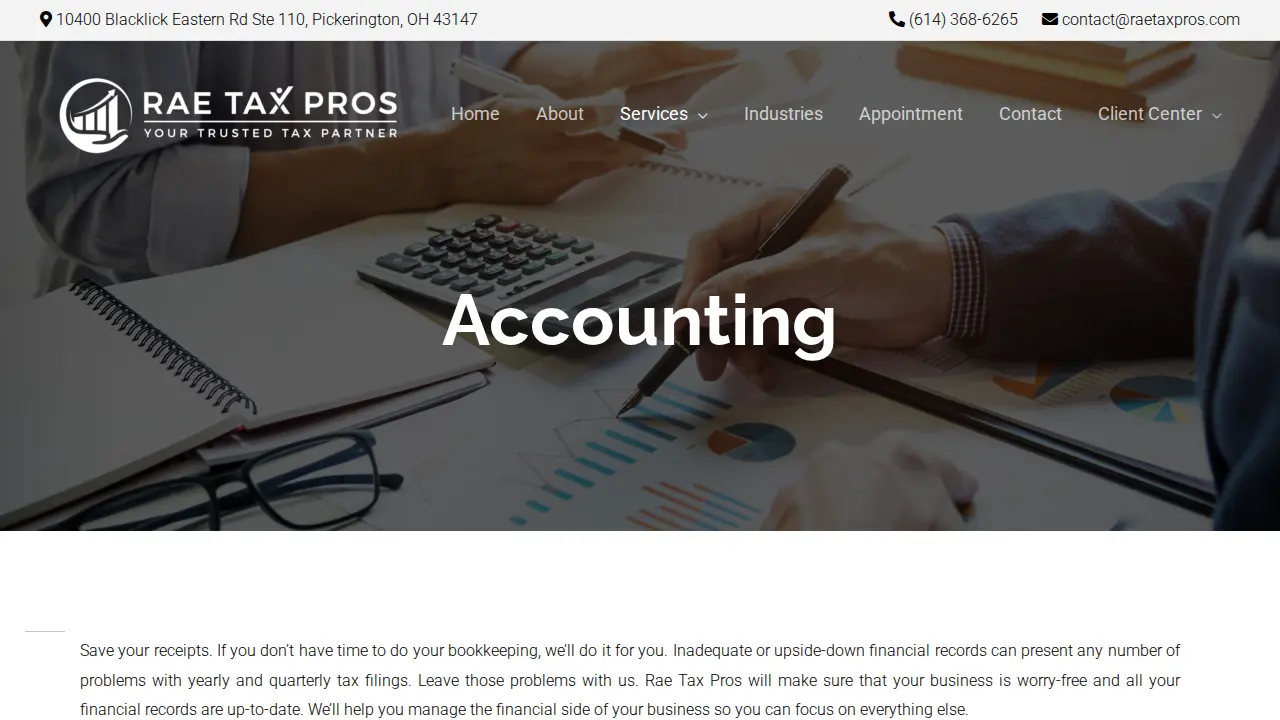 Rae Tax Pros page