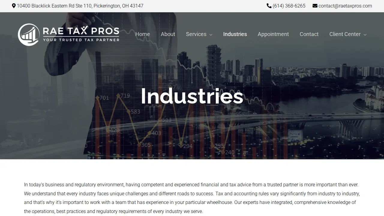 Rae Tax Pros page