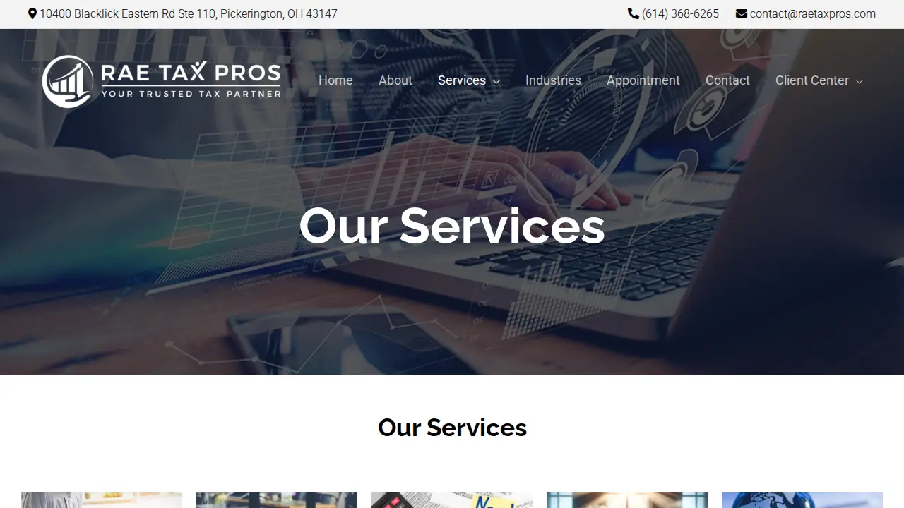 Rae Tax Pros page