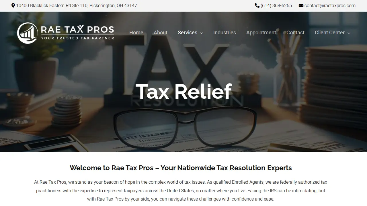 Rae Tax Pros page