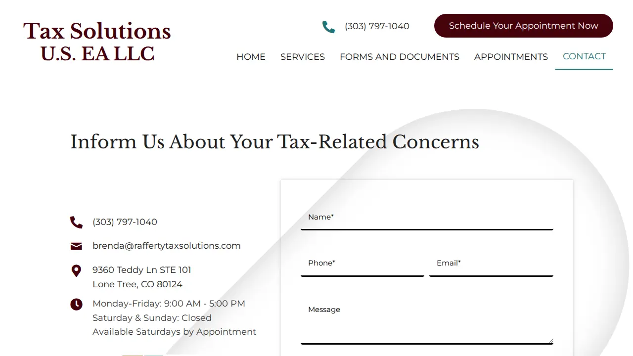 Tax Solutions U.S. EA LLC page