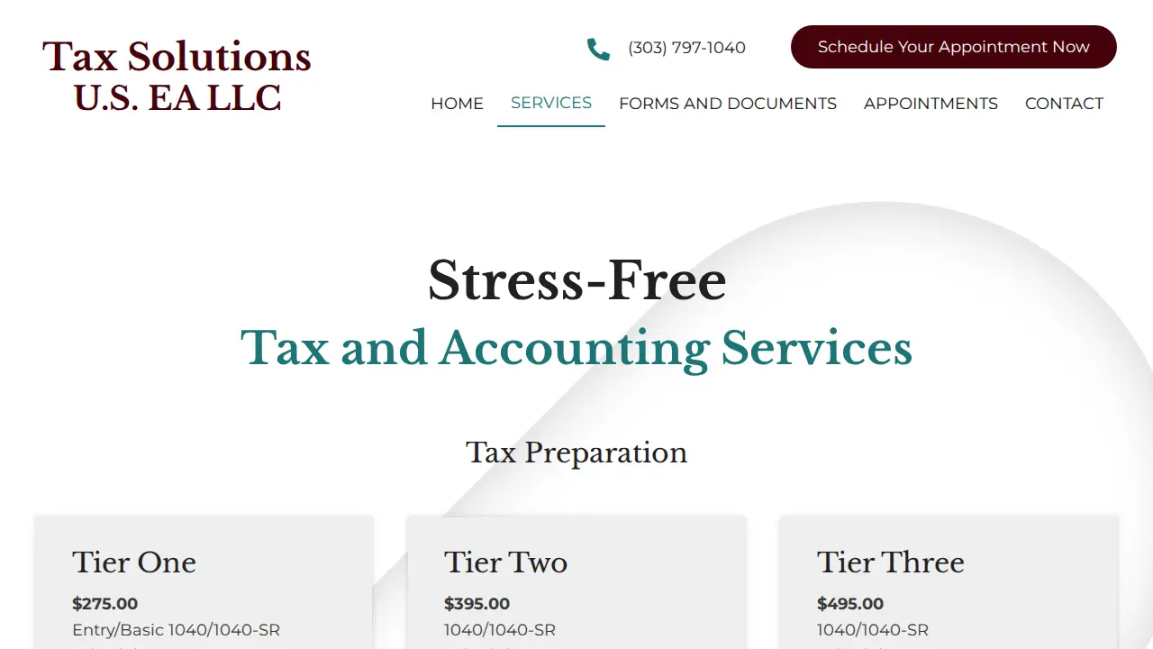 Tax Solutions U.S. EA LLC page