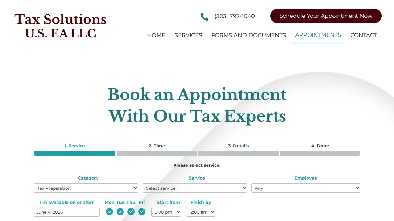 Tax Solutions U.S. EA LLC page