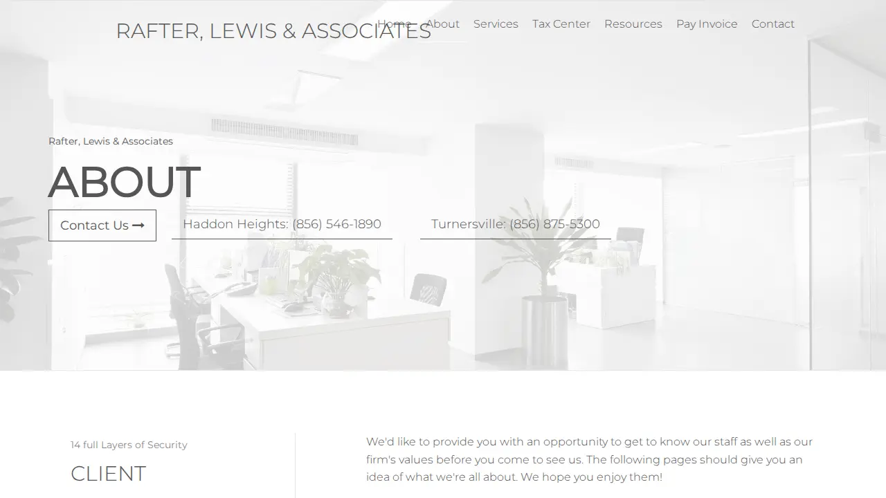 Rafter, Lewis & Associates, LLC page
