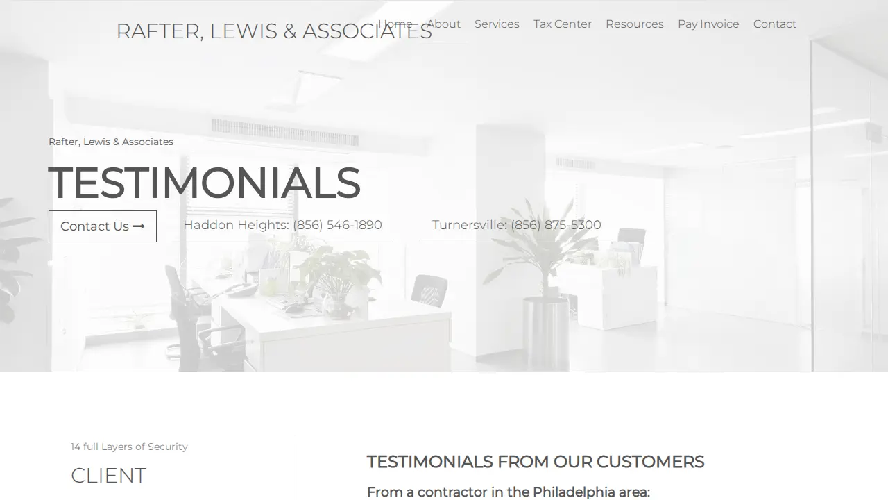 Rafter, Lewis & Associates, LLC page