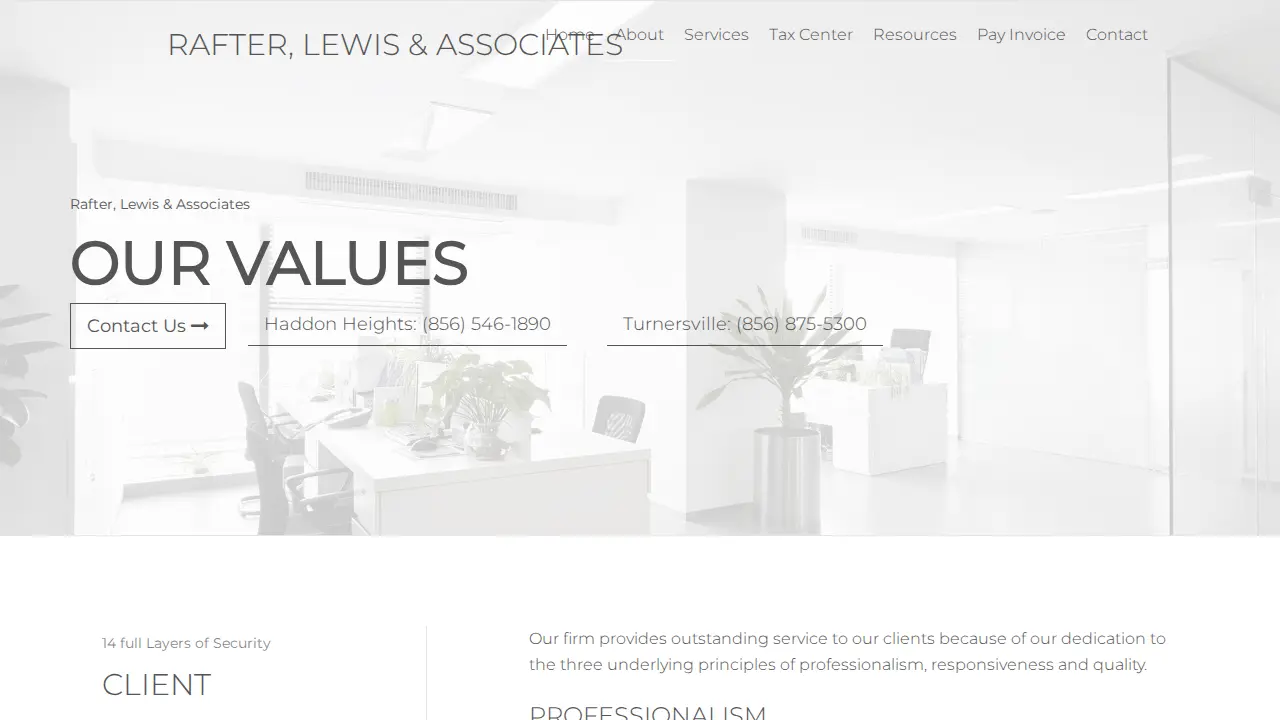 Rafter, Lewis & Associates, LLC page