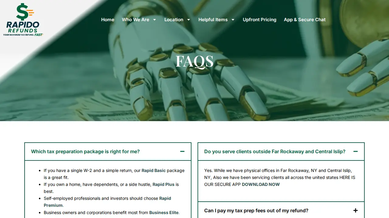 Rapido Refunds page