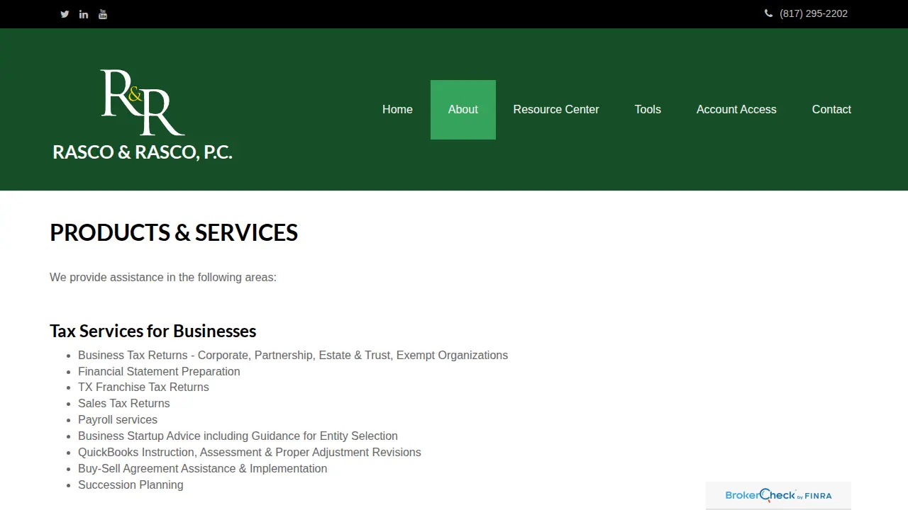 Rasco & Rasco PC page