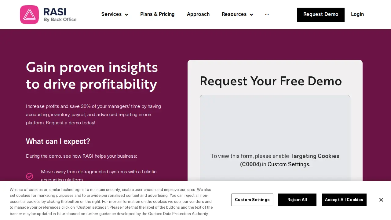 Restaurant Accounting Services Inc. (RASI) page