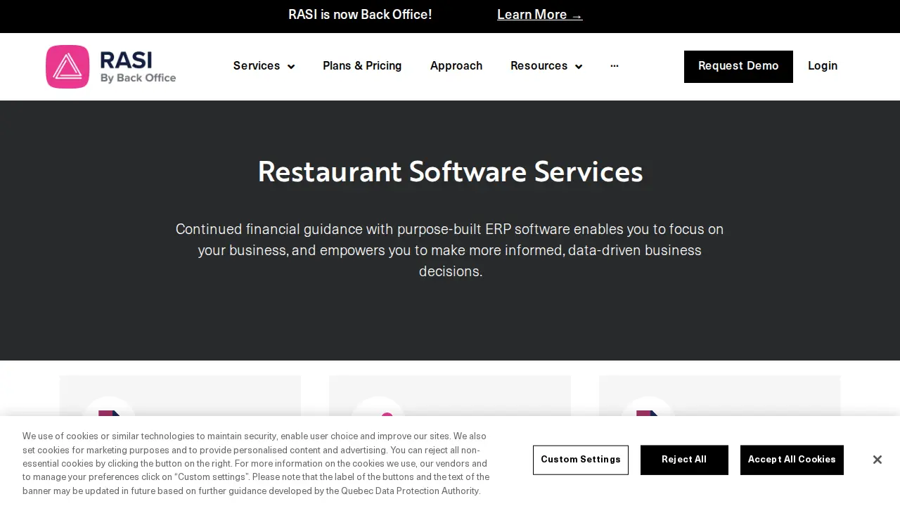 Restaurant Accounting Services Inc. (RASI) page