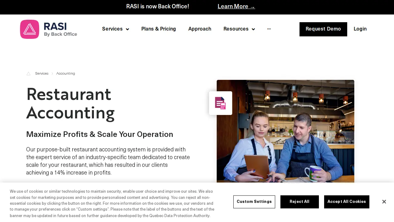 Restaurant Accounting Services Inc. (RASI) page