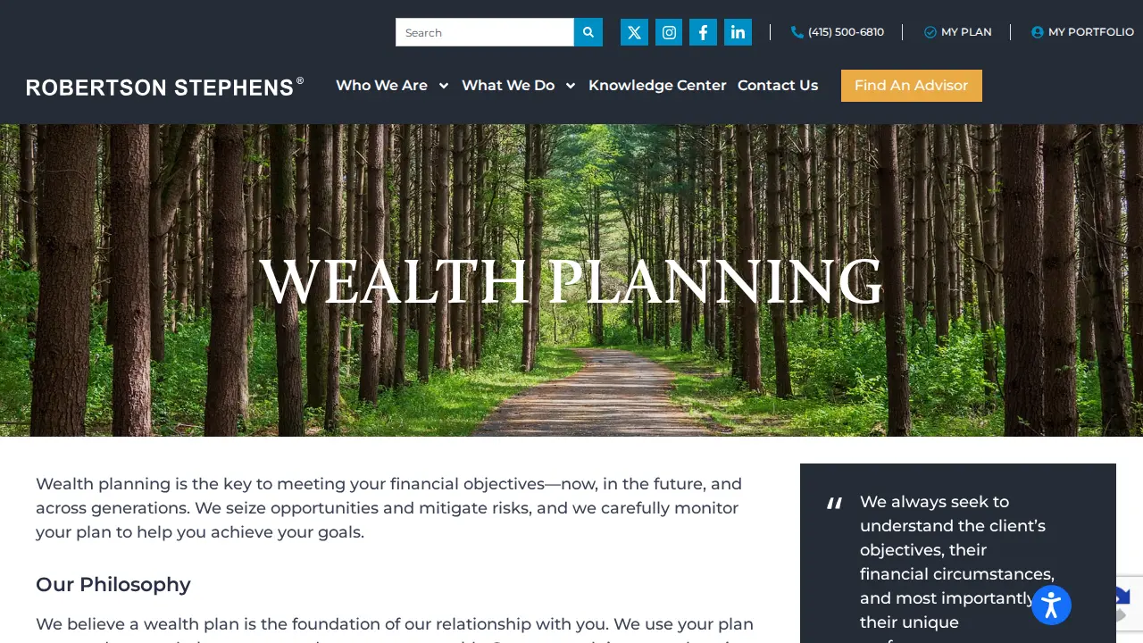 Ratio Wealth Group page