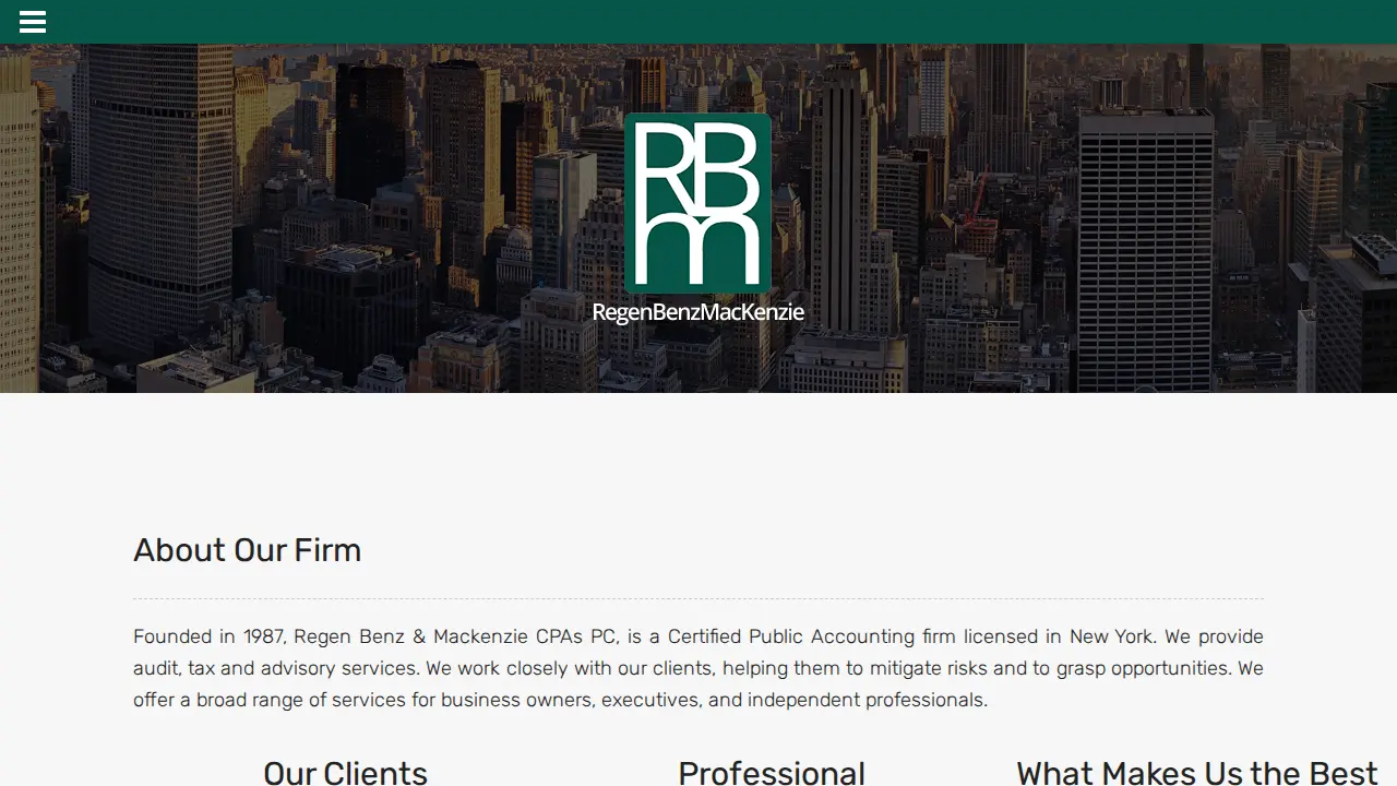 Regen Benz MacKenzie, CPAs, PC page