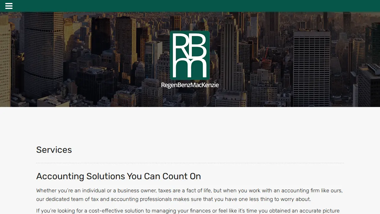 Regen Benz MacKenzie, CPAs, PC page