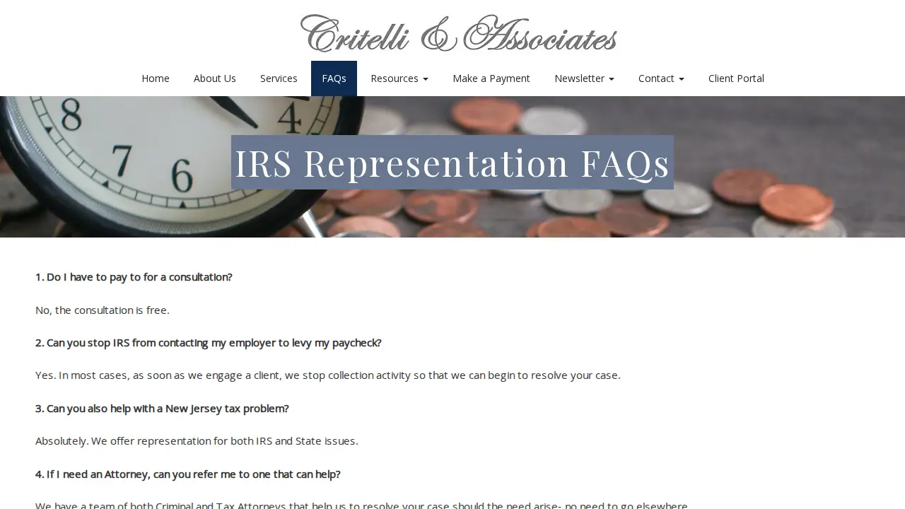 Critelli & Associates page