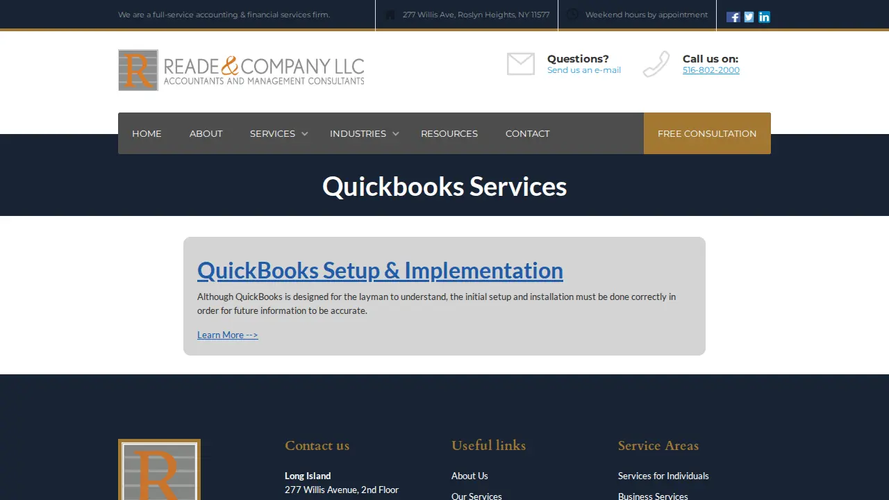 Reade & Co LLC page