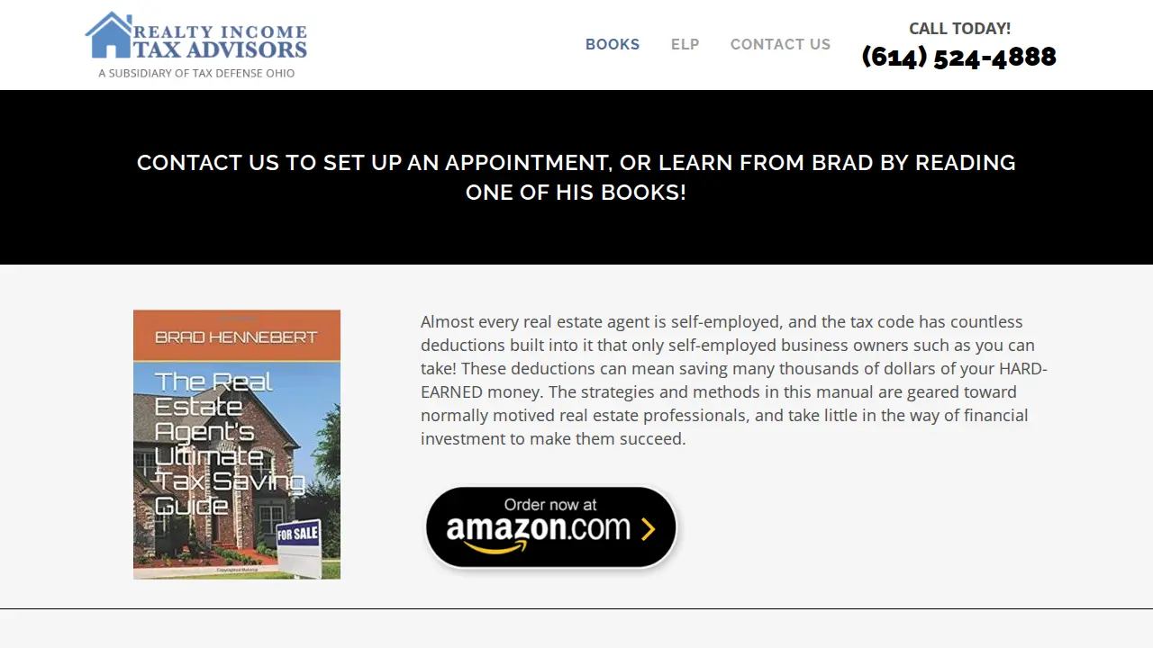 Realty Income Tax Advisors page