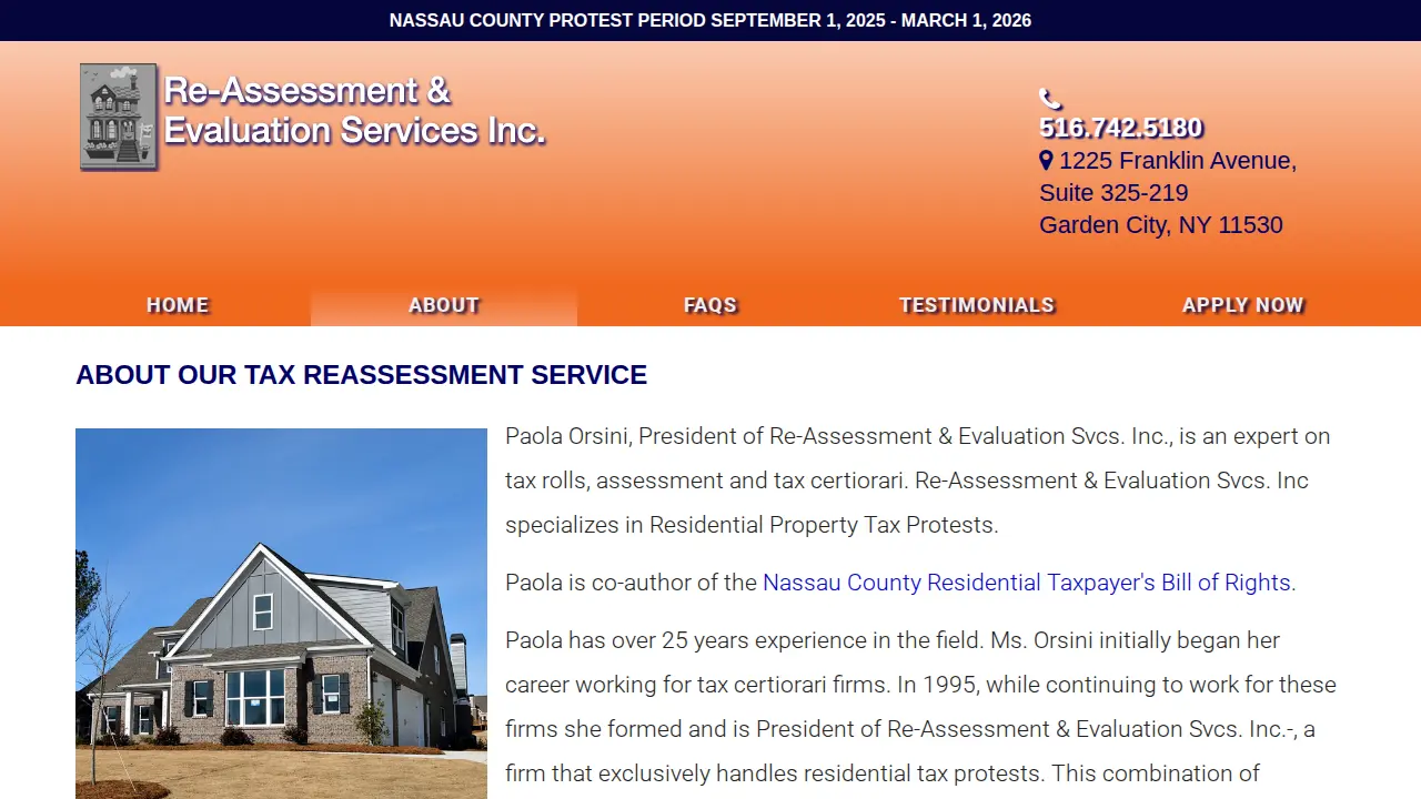 Re-Assessment & Evaluation Services Inc page