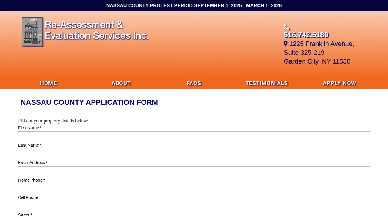 Re-Assessment & Evaluation Services Inc page