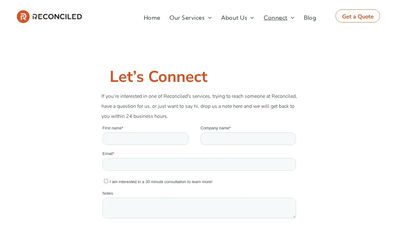 Reconciled page