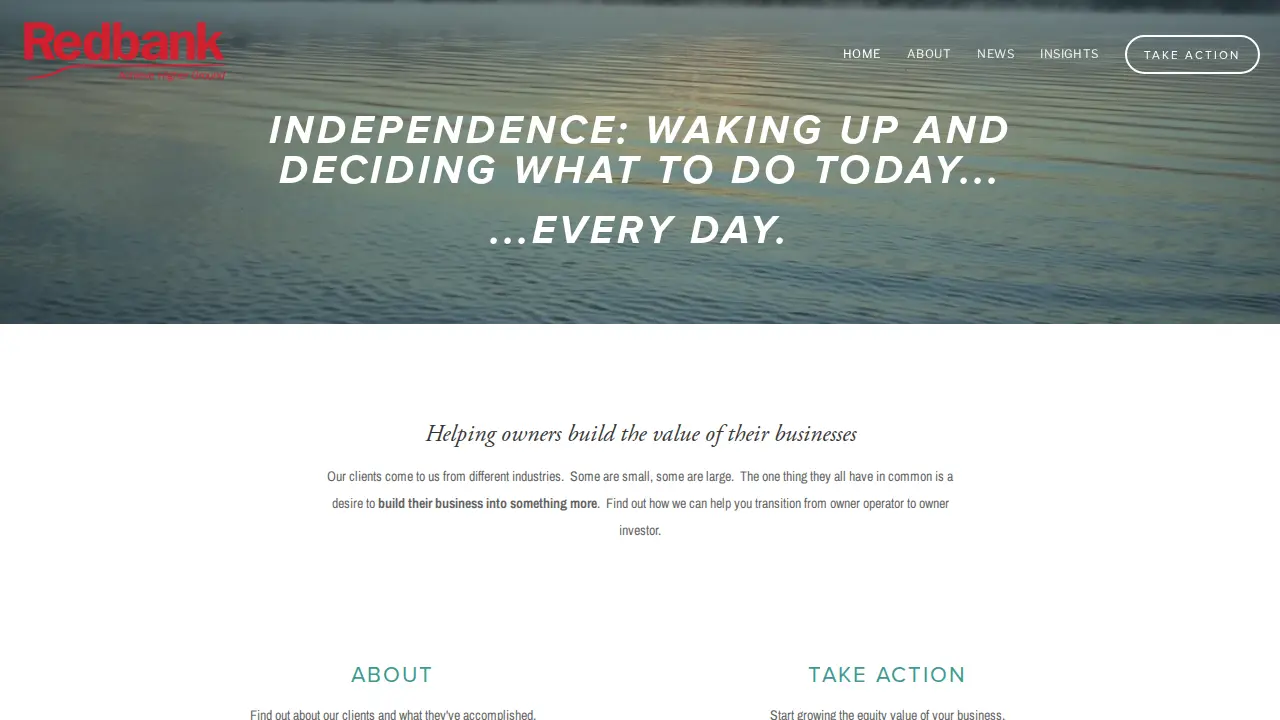 REDBANK ADVISORS website