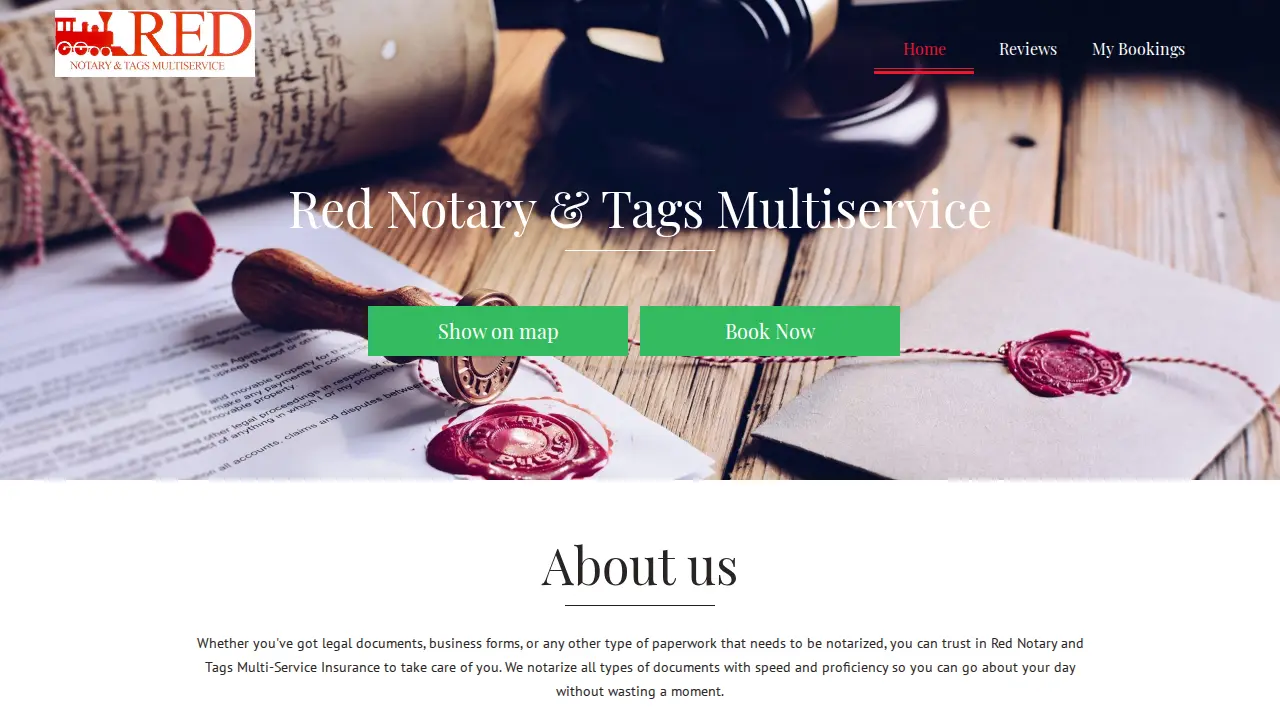 Red Notary & Tags Multi-Service Insurance