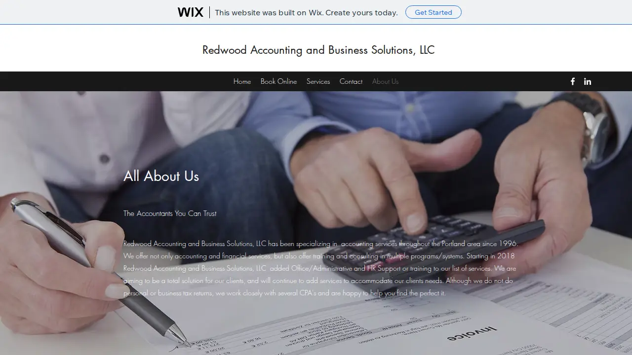 Redwood Accounting & Business Solutions LLC page