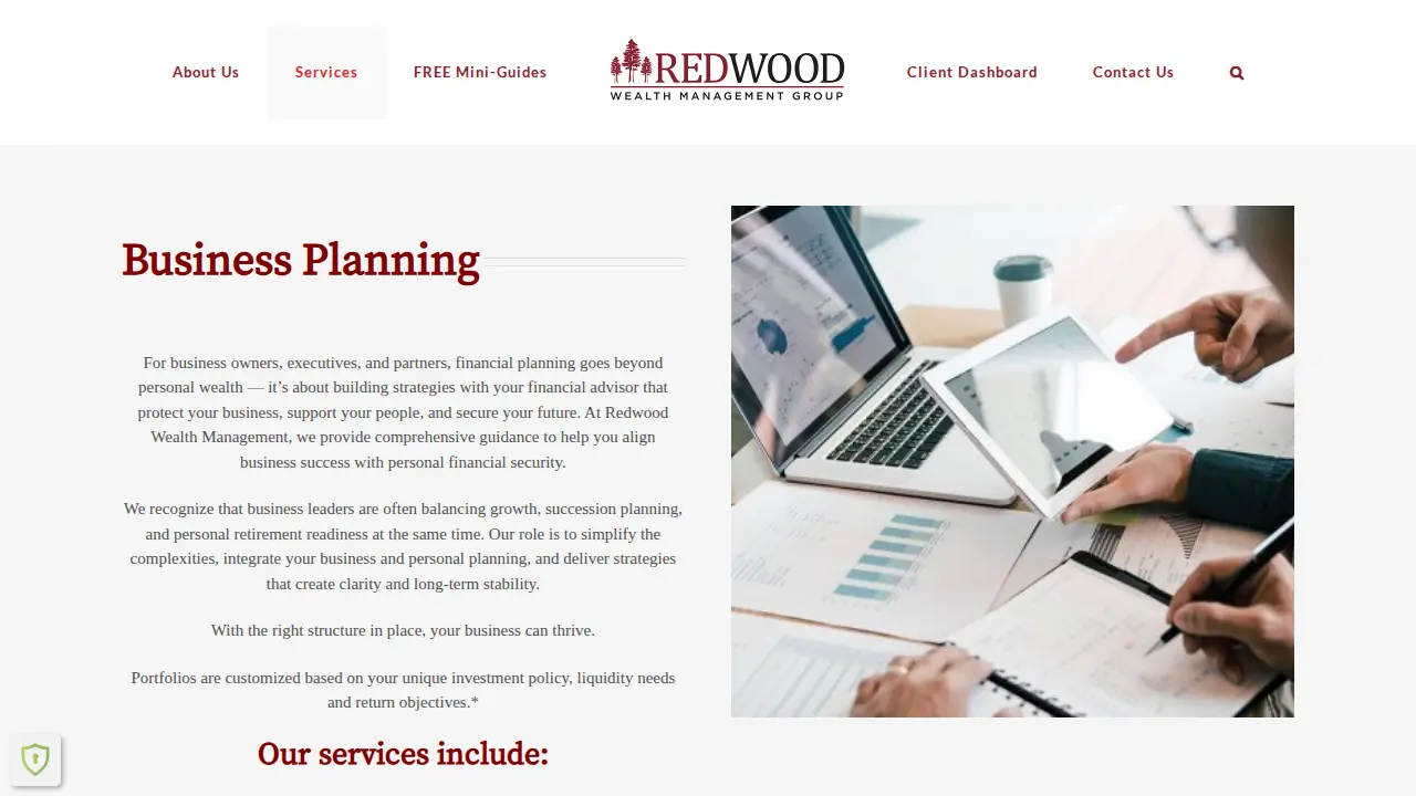 Redwood Wealth Management Group page