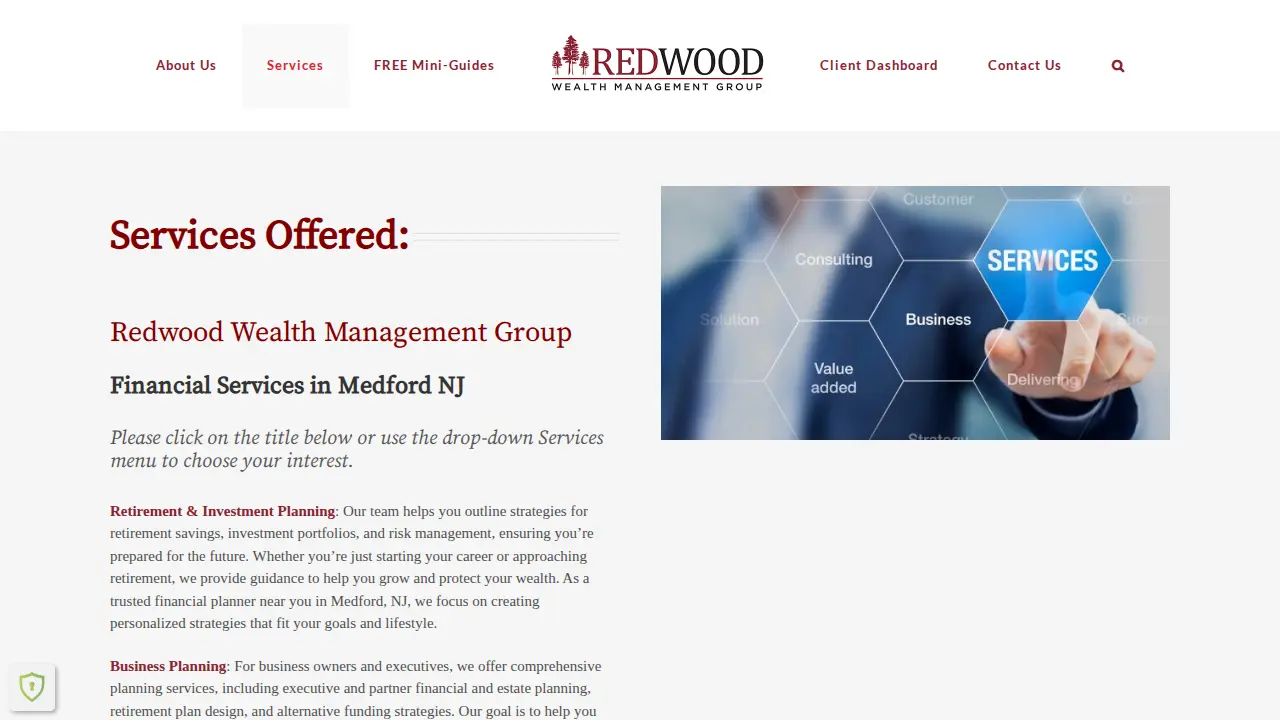 Redwood Wealth Management Group page