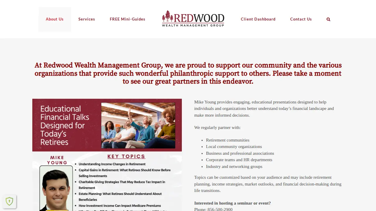 Redwood Wealth Management Group page