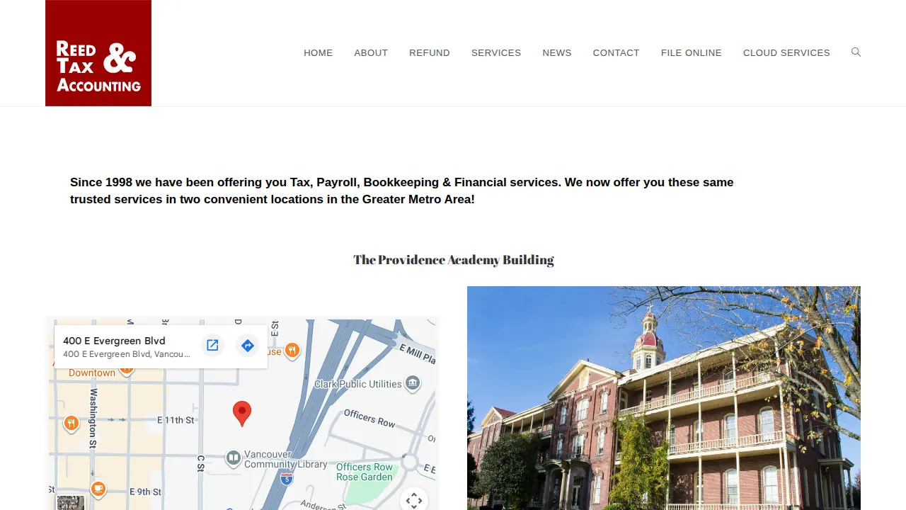 Reed Tax And Accounting page