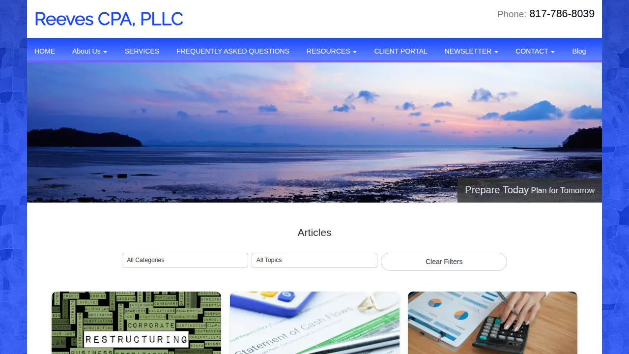 Reeves CPA PLLC page