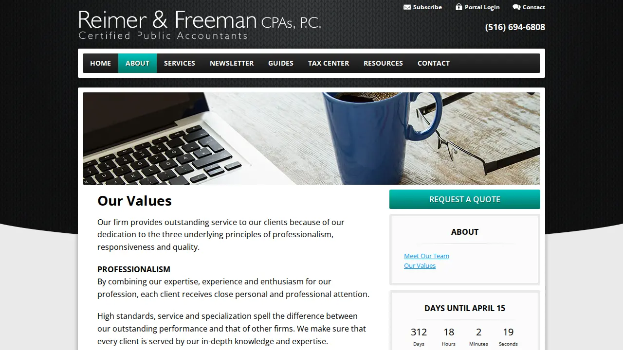 Reimer & Freeman CPAs, P.C. page