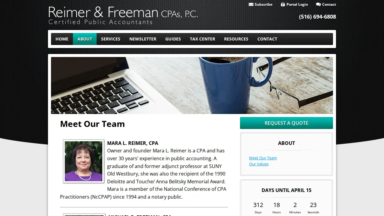Reimer & Freeman CPAs, P.C. page