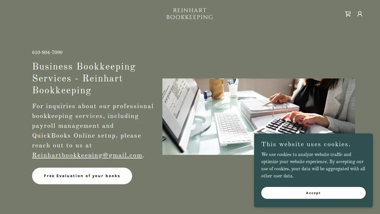 Reinhart Bookkeeping website