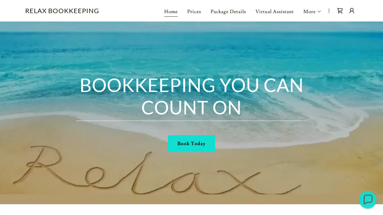 Relax Bookkeeping website