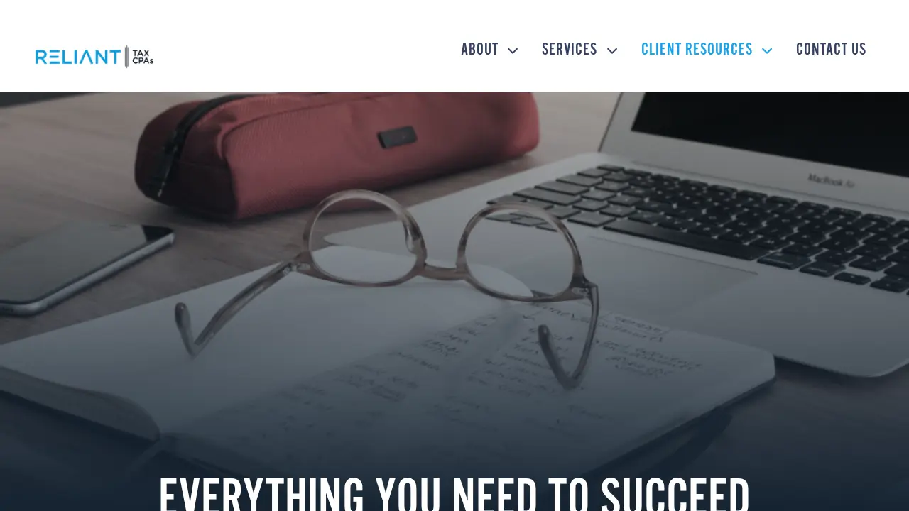 Reliant Tax CPAs page