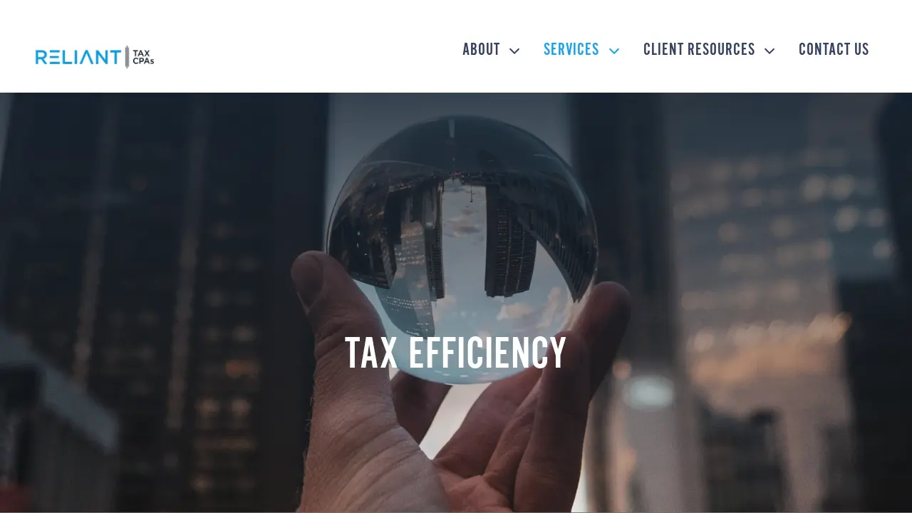 Reliant Tax CPAs page