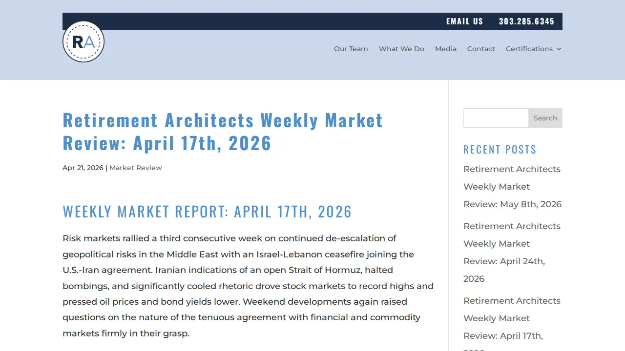 Retirement Architects LLC page