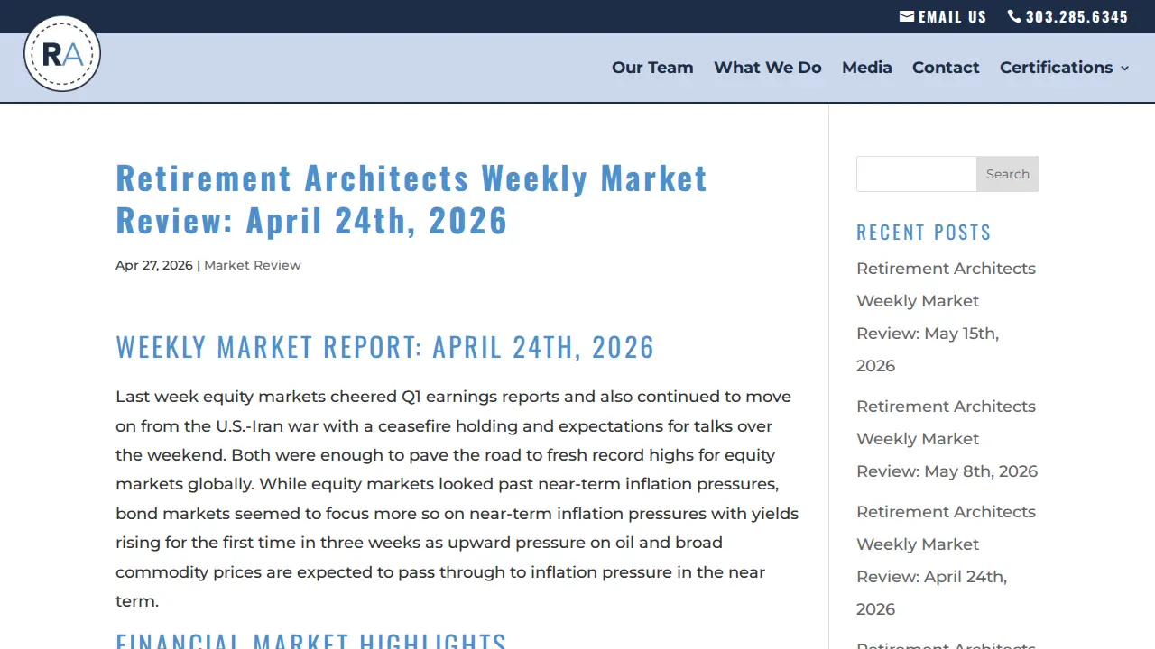 Retirement Architects LLC page