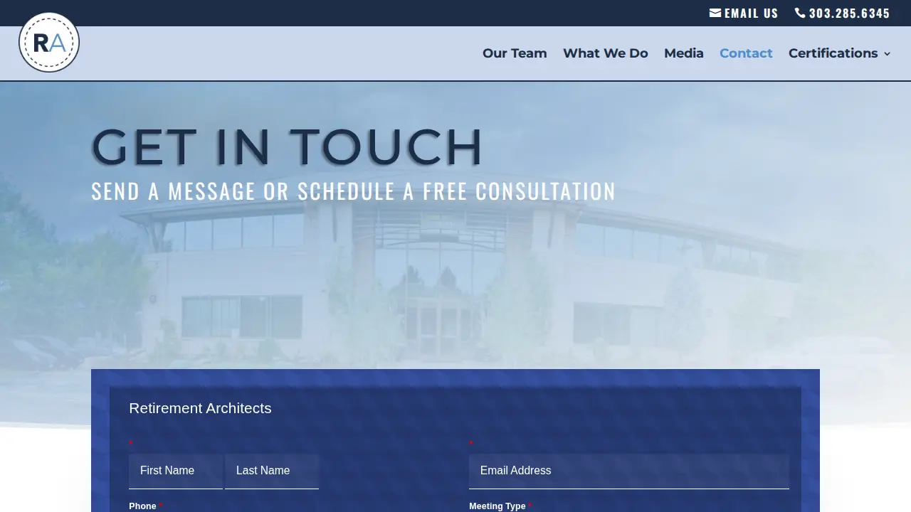 Retirement Architects LLC page